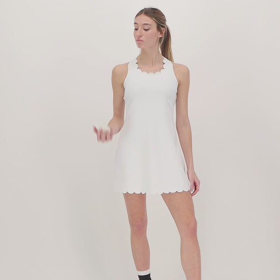 Vieux Jeu Robe Fleur Blanc