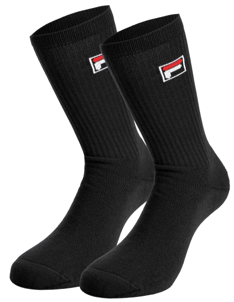 Fila Chaussettes Hautes Noir Pack 2