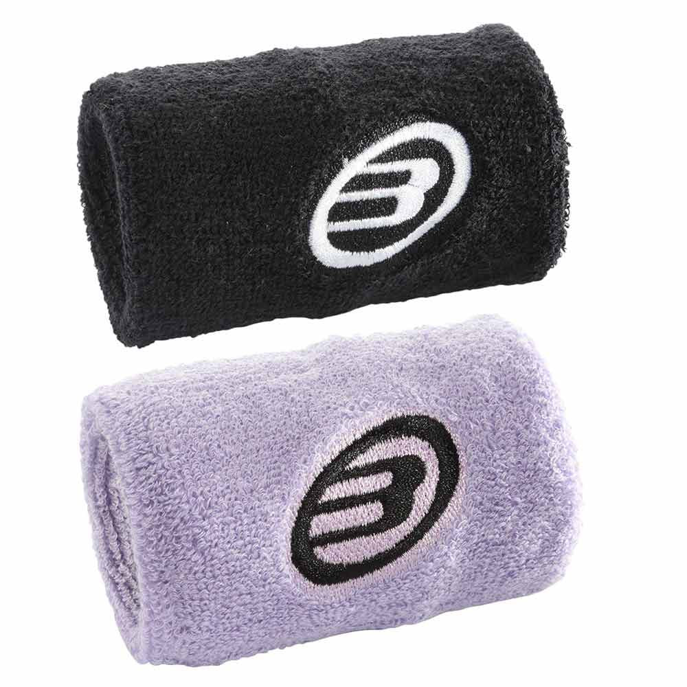 Bullpadel Serre Poignet Pack Mauve/Noir