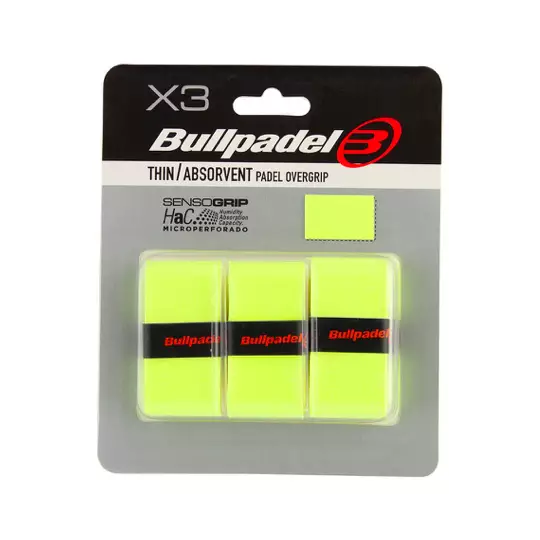 Bullpadel Surgrip Jaune Pack 3 pcs