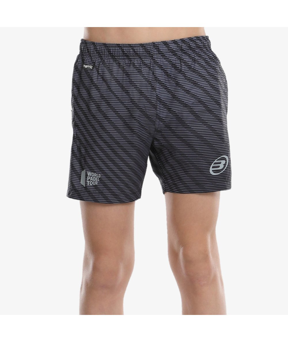 BULLPADEL SHORT LIEGO J NOIR GRIS