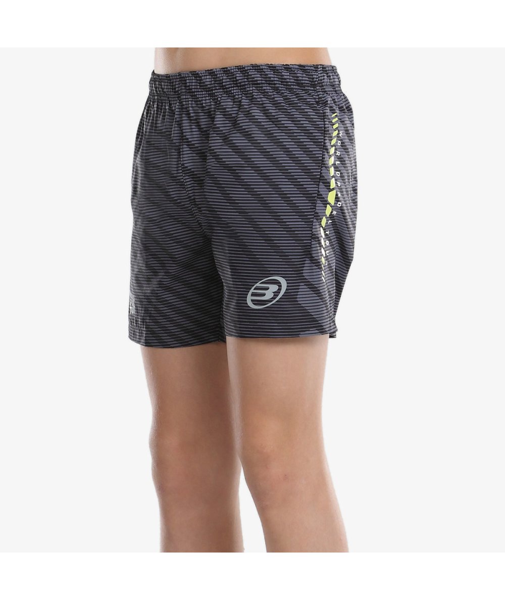 BULLPADEL SHORT LIEGO J NOIR GRIS