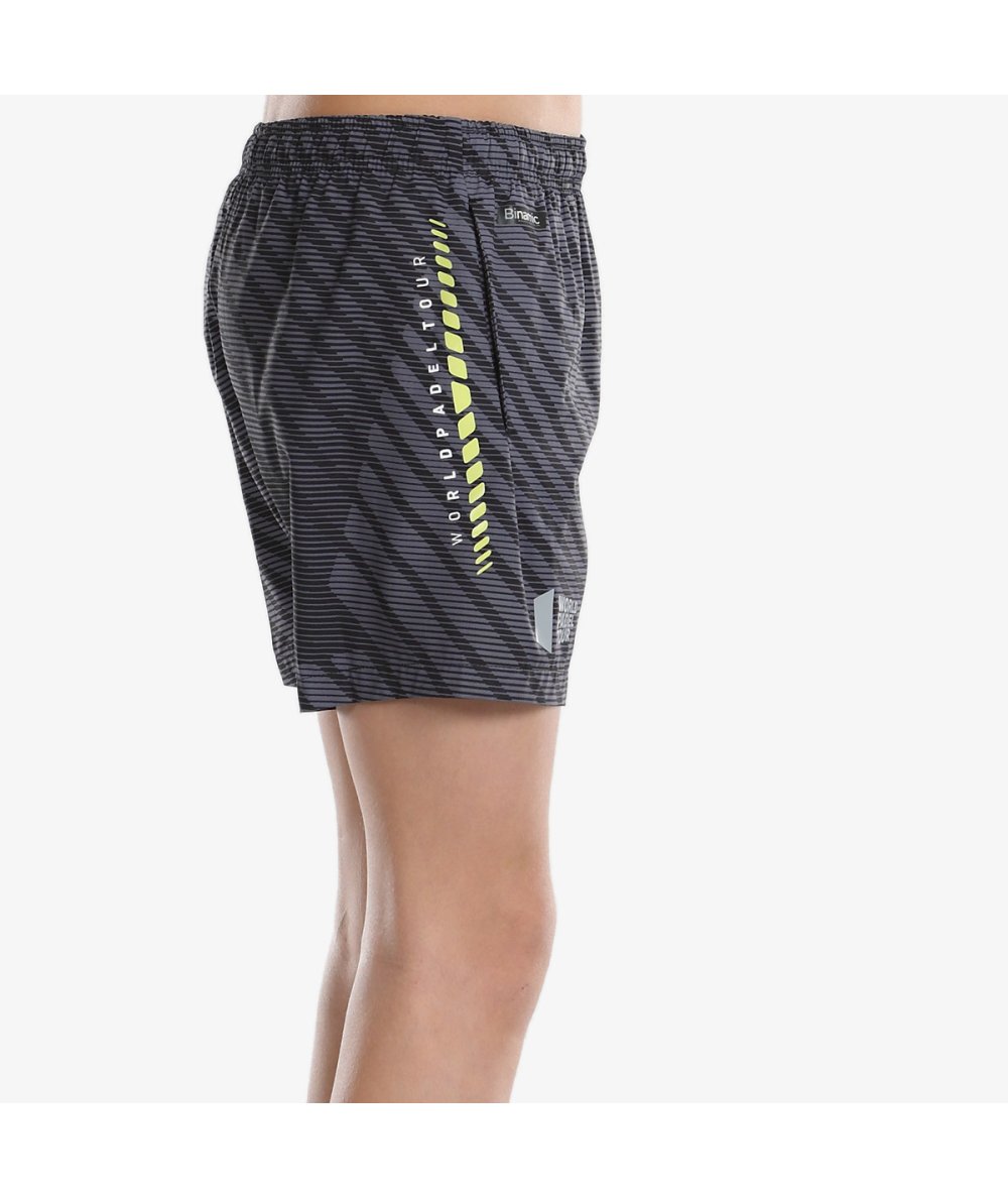 BULLPADEL SHORT LIEGO J NOIR GRIS