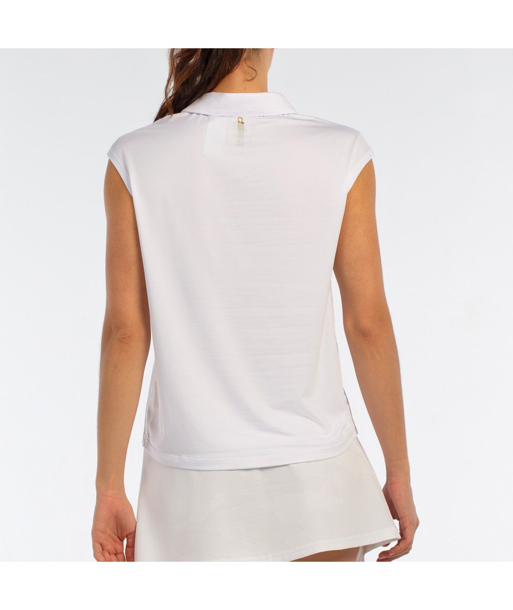 BULLPADEL POLO ACIDO BLANC