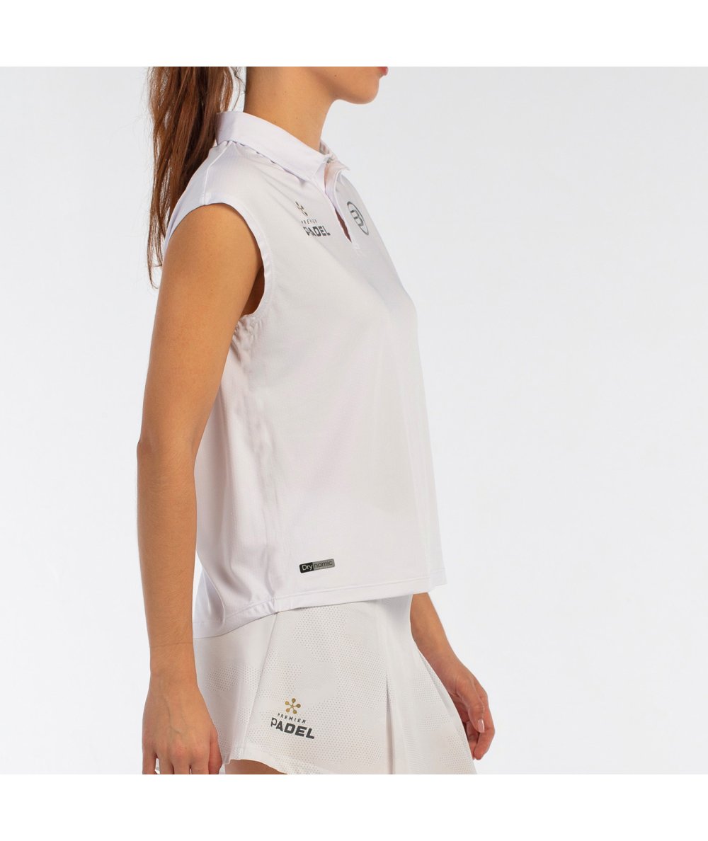 BULLPADEL POLO ACIDO BLANC
