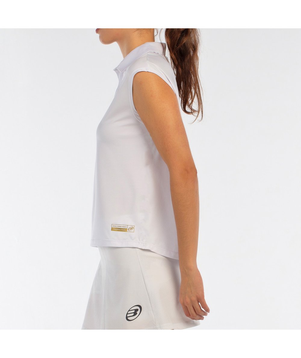 BULLPADEL POLO ACIDO BLANC