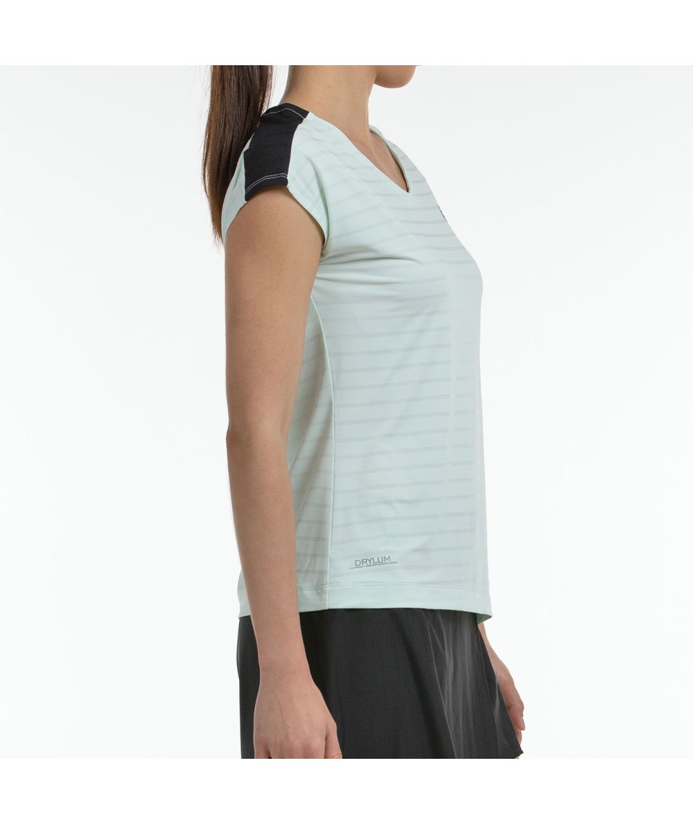 BULLPADEL T-SHIRT ADOROS TISSU BICOLORE VERT D'EAU