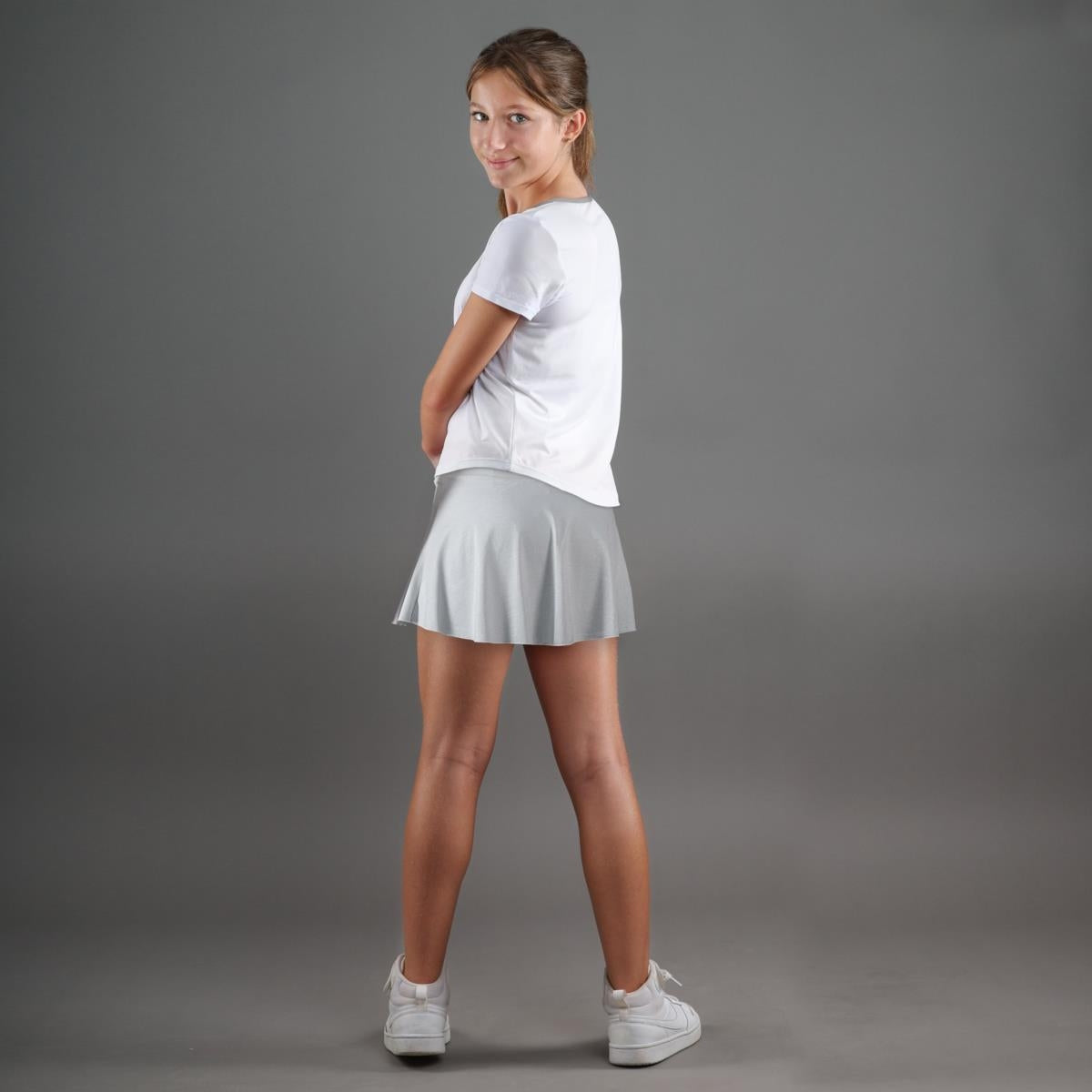 ENDLESS TOP GLORY KIDS BLANC ARGENT FILLE