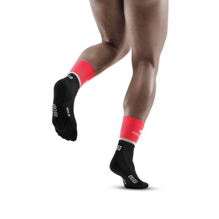 CEP Socks Men Mid Rouge