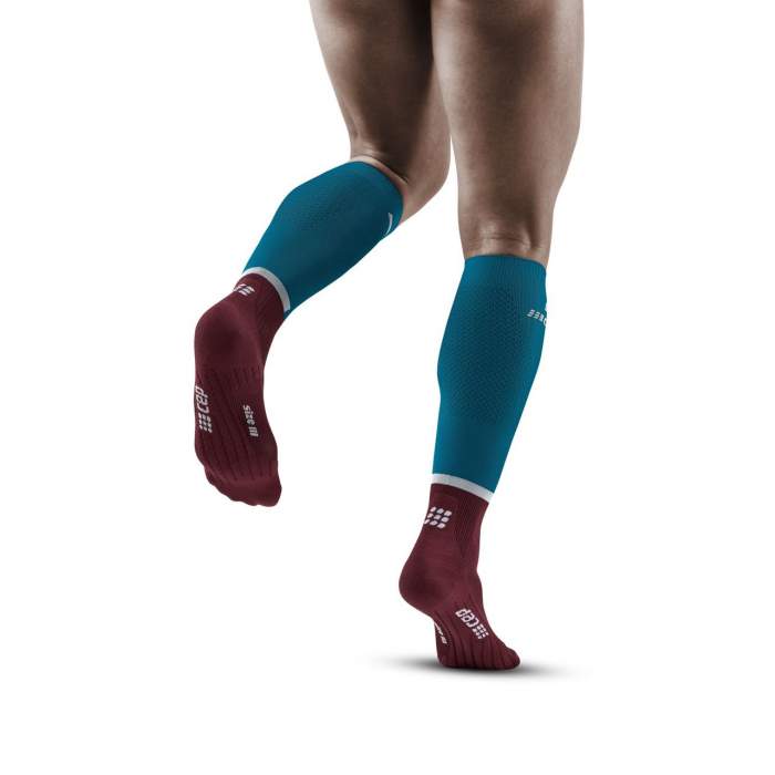 CEP Men Socks Run Petrol/Dark Red