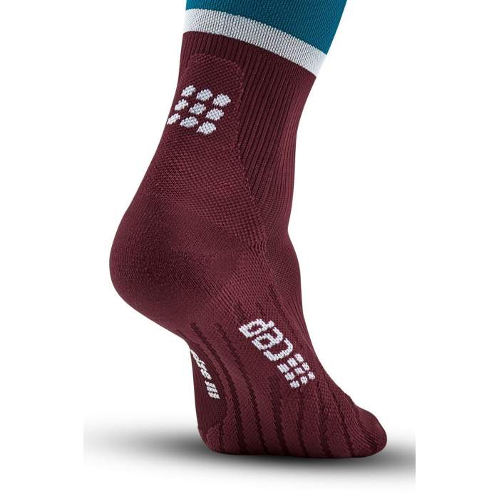 CEP Men Socks Run Petrol/Dark Red