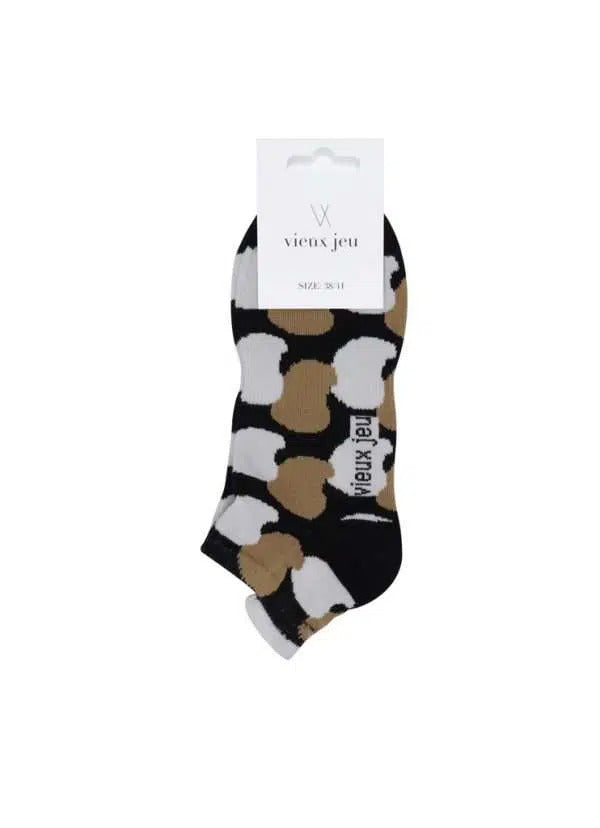 Vieux Jeu Socks Pom Print