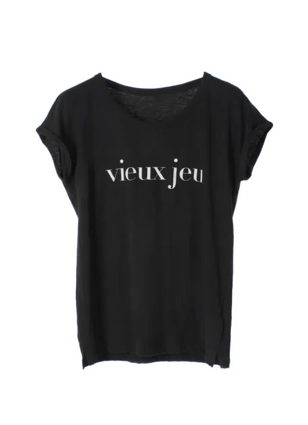 Vieux Jeu T-Shirt Noir