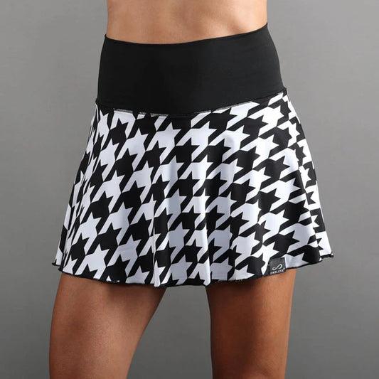 ENDLESS SKIRT LUX II PIED DE POULES NOIR