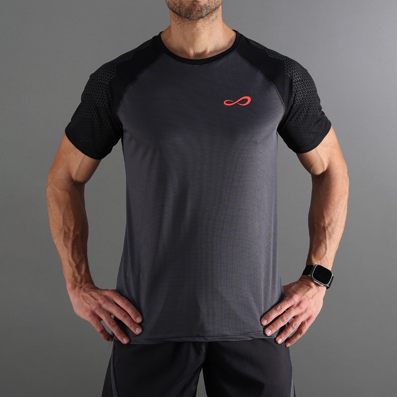 ENDLESS T-SHIRT FEISTY HEXAGON TITANIUM BLACK