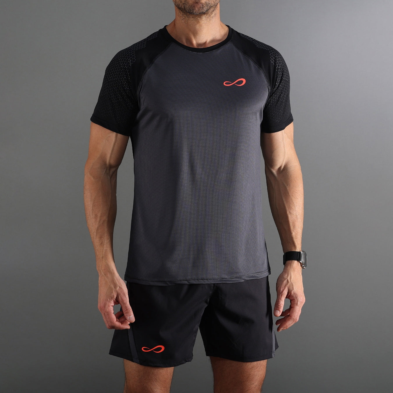 ENDLESS T-SHIRT FEISTY HEXAGON TITANIUM BLACK