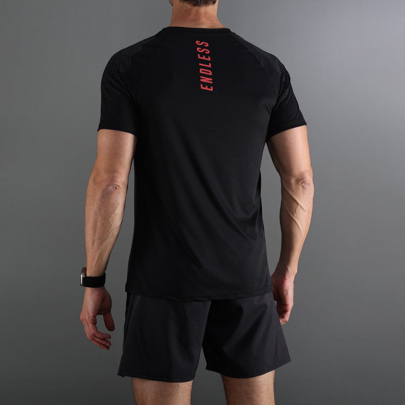 ENDLESS T-SHIRT FEISTY HEXAGON TITANIUM BLACK