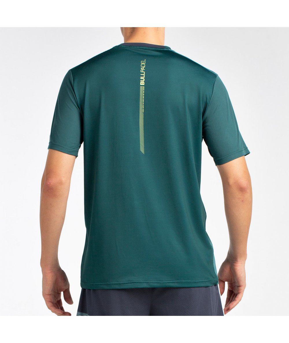 T-SHIRT BULLPADEL LAGAR VERT FONCÉ