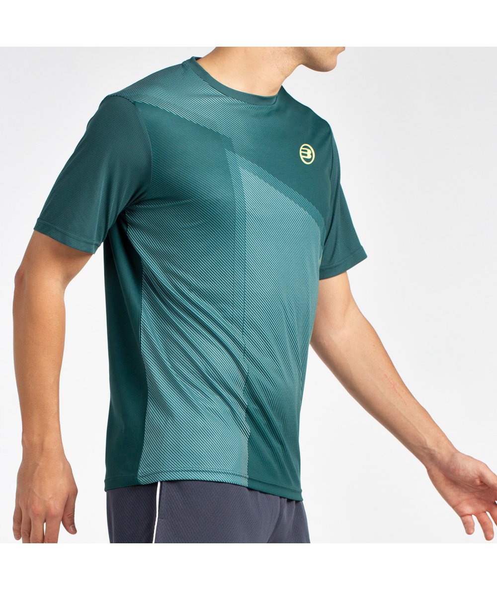T-SHIRT BULLPADEL LAGAR VERT FONCÉ
