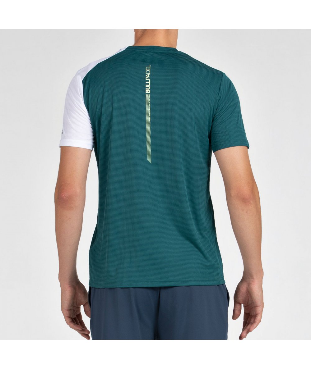 T-SHIRT BULLPADEL LLICO VERT FONCÉ