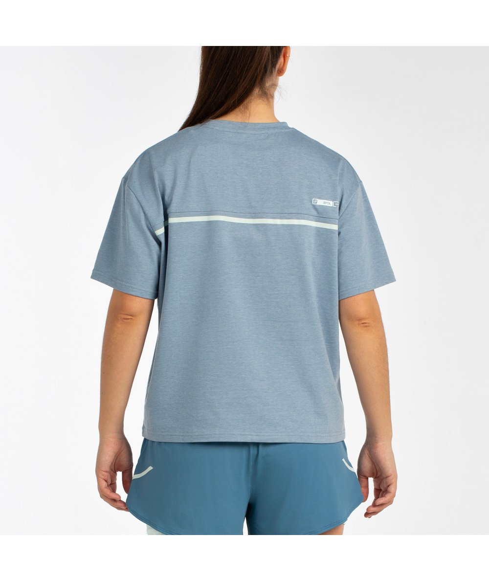 T-SHIRT BULLPADEL OYEME VIGORE BLEU VERT