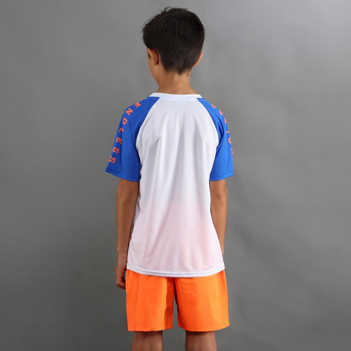 ENDLESS T-SHIRT FEISTY ICONIC KIDS BLANC ROYAL