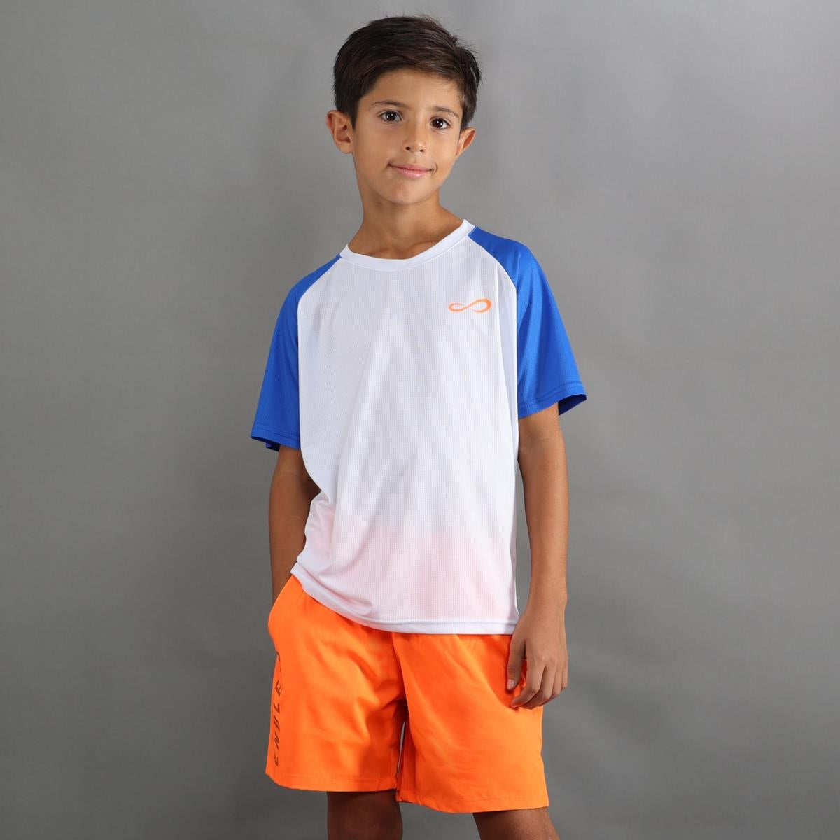 ENDLESS T-SHIRT FEISTY ICONIC KIDS BLANC ROYAL