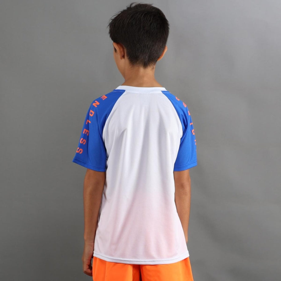 ENDLESS T-SHIRT FEISTY ICONIC KIDS BLANC ROYAL