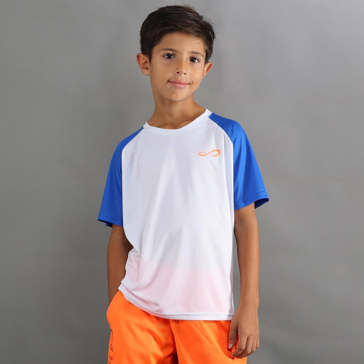 ENDLESS T-SHIRT FEISTY ICONIC KIDS BLANC ROYAL