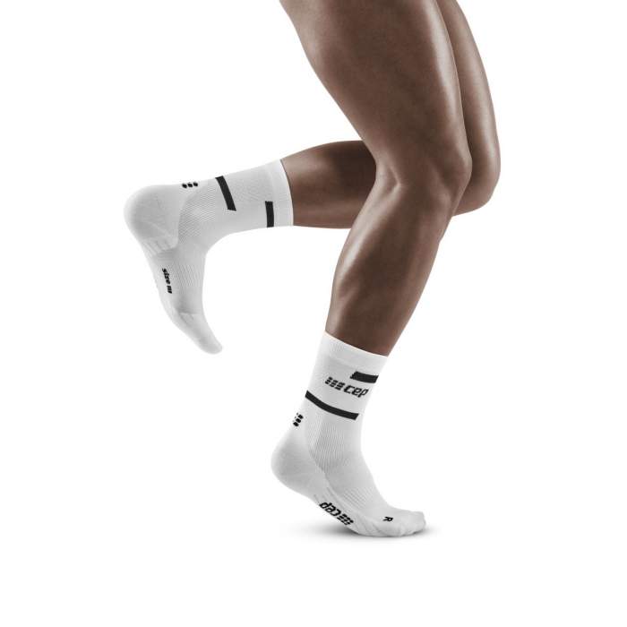 CEP Socks Men Mid Blanc