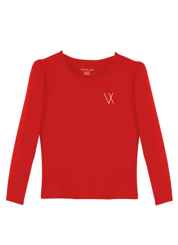 Vieux Jeu Blouse Millie Rouge