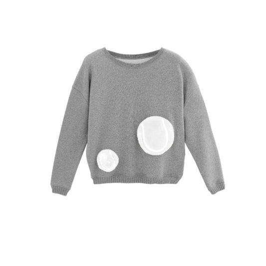 Vieux Jeu Sweat Miou Blanc