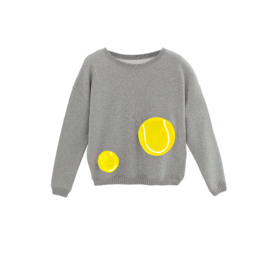 Vieux Jeu Sweat Miou Jaune
